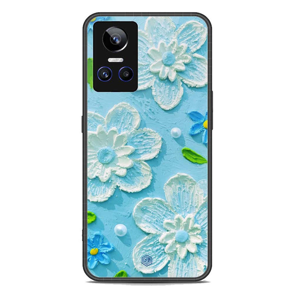 Floral Series Soft Phone Case - Premium Glass Case - Design 3 - Realme GT Neo 3