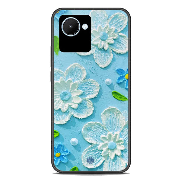 Floral Series Soft Phone Case - Premium Glass Case - Design 3 - Realme C30s