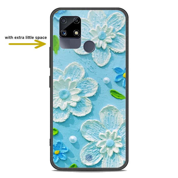 Floral Series Soft Phone Case - Premium Glass Case - Design 3 - Realme C12