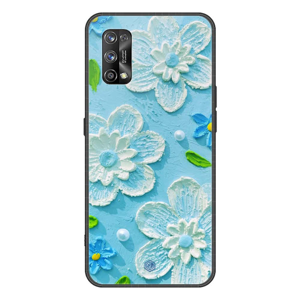 Floral Series Soft Phone Case - Premium Glass Case - Design 3 - Realme 7 Pro