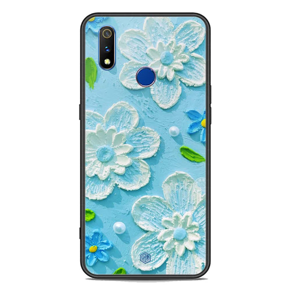 Floral Series Soft Phone Case - Premium Glass Case - Design 3 - Realme 3