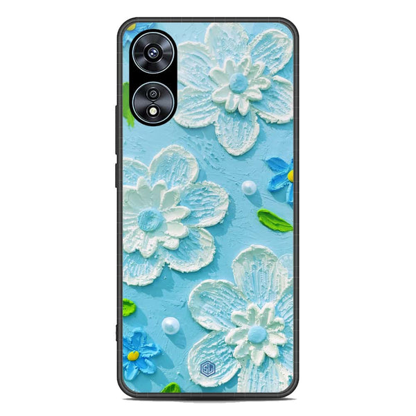 Floral Series Soft Phone Case - Premium Glass Case - Design 3 - Oppo A58 4G