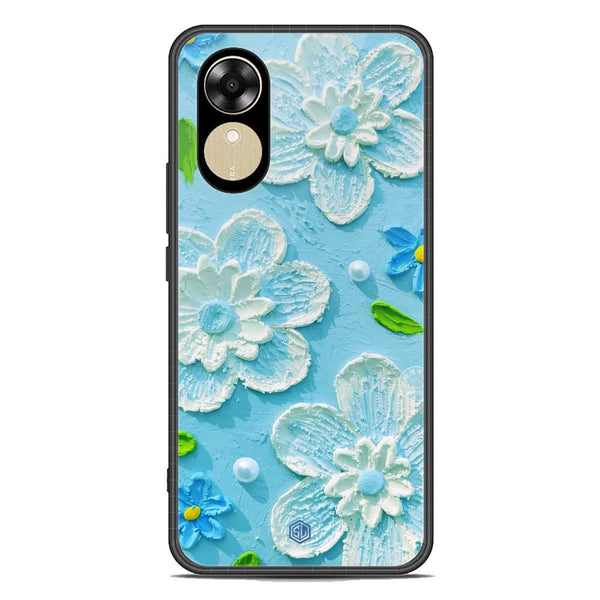 Floral Series Soft Phone Case - Premium Glass Case - Design 3 - Oppo A17k