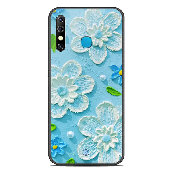 Floral Series Soft Phone Case - Premium Glass Case - Design 3 - Infinix Hot 8