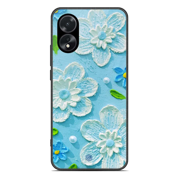 Floral Series Soft Phone Case - Premium Glass Case - Design 3 - Oppo A18