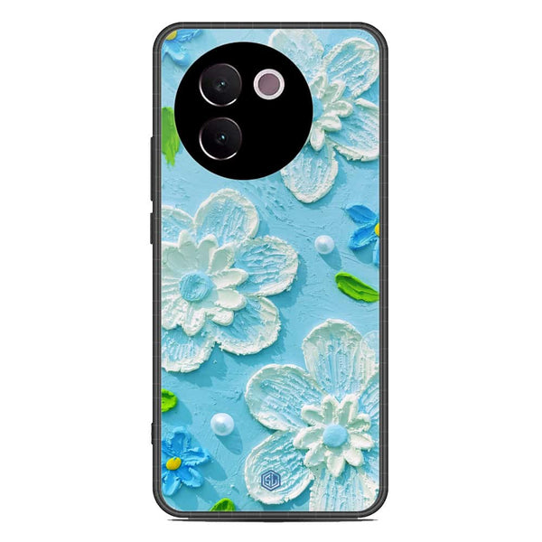 Floral Series Soft Phone Case - Premium Glass Case - Design 3 - Vivo V30e