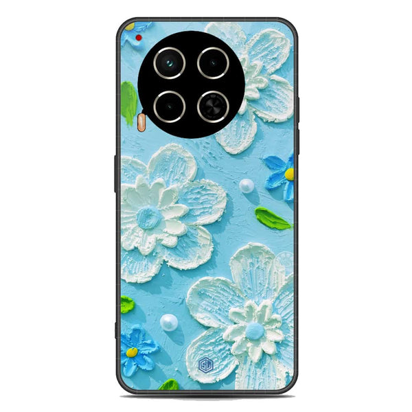 Floral Series Soft Phone Case - Premium Glass Case - Design 3 - Tecno Camon 30