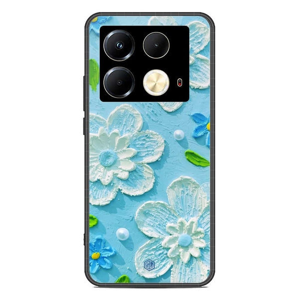 Floral Series Soft Phone Case - Premium Glass Case - Design 3 - Infinix Note 40