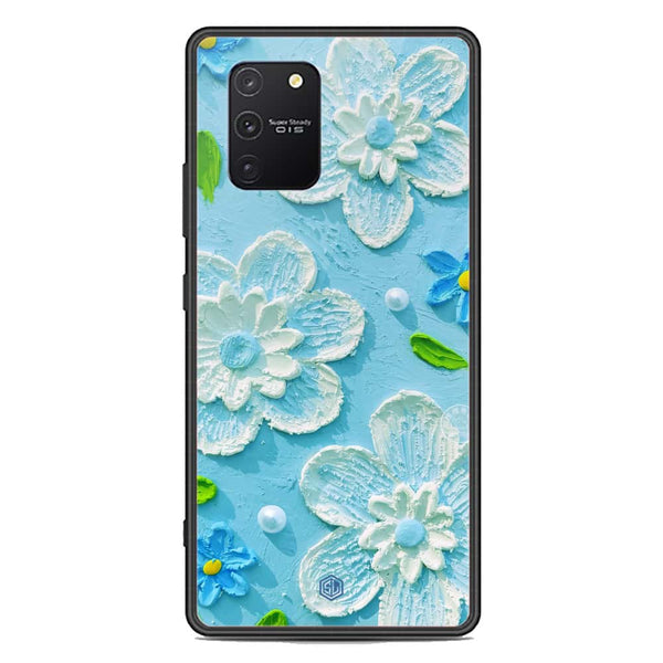 Floral Series Soft Phone Case - Premium Glass Case - Design 3 - Samsung Galaxy A91