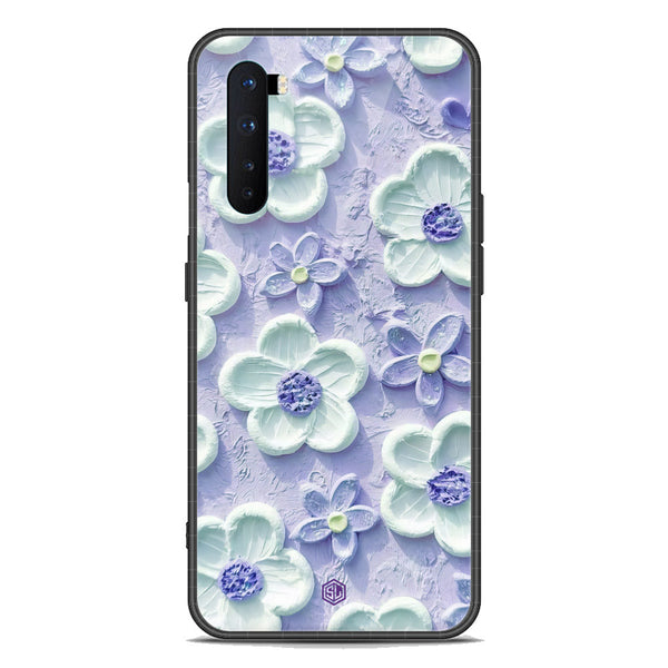 Floral Series Soft Phone Case - Premium Glass Case - Design 4 - OnePlus Nord