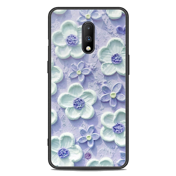 Floral Series Soft Phone Case - Premium Glass Case - Design 4 - OnePlus 7