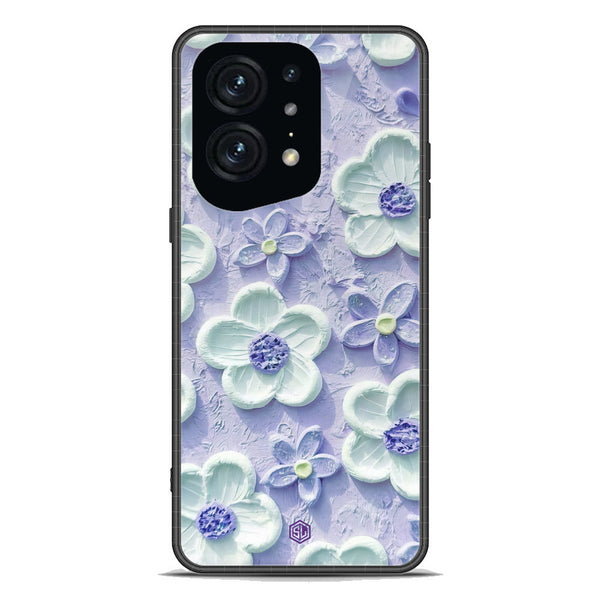 Floral Series Soft Phone Case - Premium Glass Case - Design 4 - Oppo Find X5 Pro