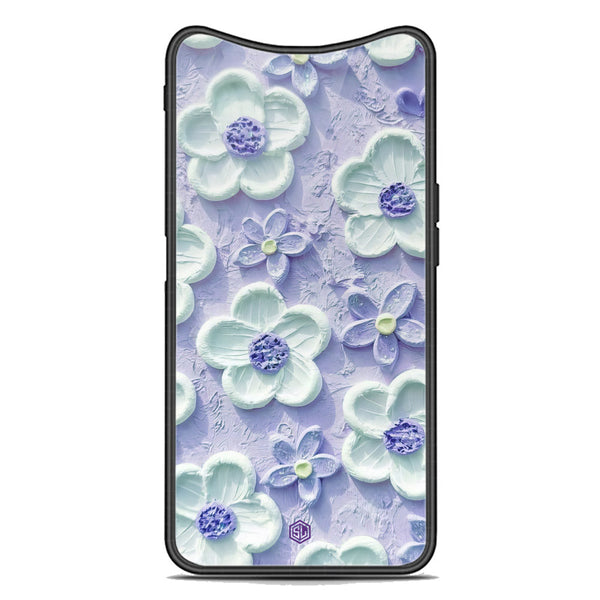 Floral Series Soft Phone Case - Premium Glass Case - Design 4 - Oppo Find X