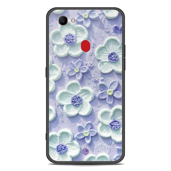 Floral Series Soft Phone Case - Premium Glass Case - Design 4 - Oppo F7