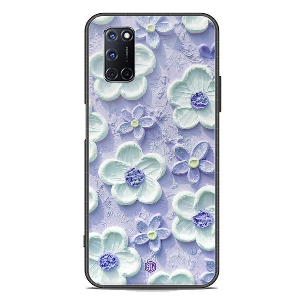 Floral Series Soft Phone Case - Premium Glass Case - Design 4 - Oppo A92