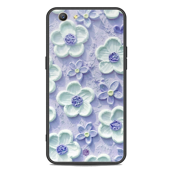 Floral Series Soft Phone Case - Premium Glass Case - Design 4 - Oppo A59