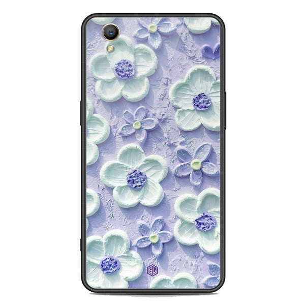 Floral Series Soft Phone Case - Premium Glass Case - Design 4 - Oppo A37