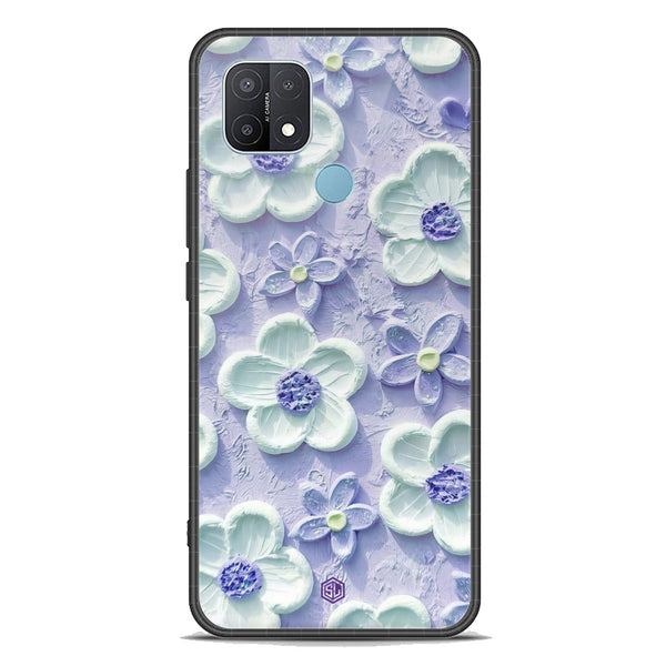 Floral Series Soft Phone Case - Premium Glass Case - Design 4 - Oppo A35