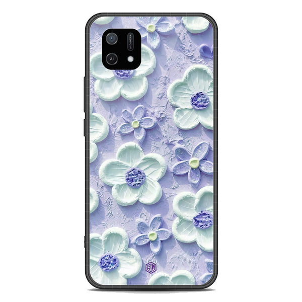 Floral Series Soft Phone Case - Premium Glass Case - Design 4 - Oppo A16K