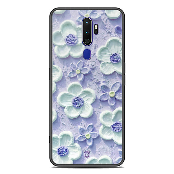 Floral Series Soft Phone Case - Premium Glass Case - Design 4 - Oppo A9 2020