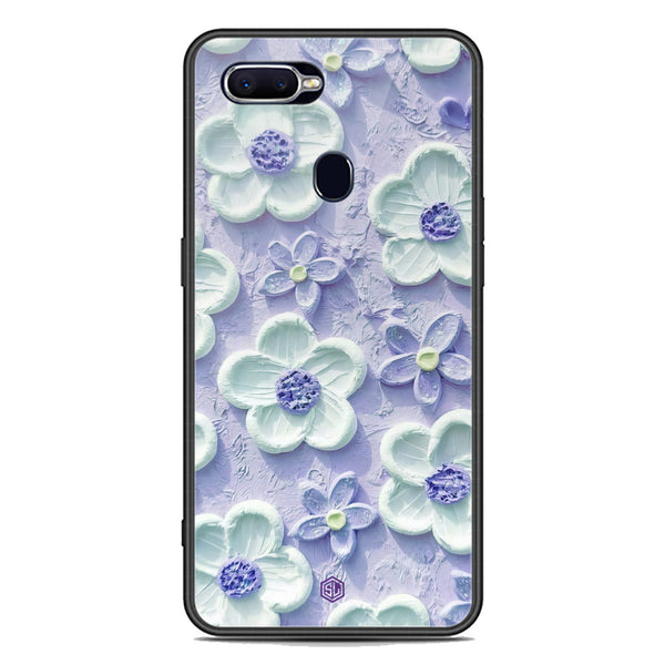 Floral Series Soft Phone Case - Premium Glass Case - Design 4 - Oppo A7x