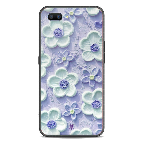 Floral Series Soft Phone Case - Premium Glass Case - Design 4 - Oppo A3s