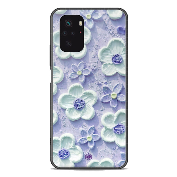 Floral Series Soft Phone Case - Premium Glass Case - Design 4 - Xiaomi Redmi Note 10 4G