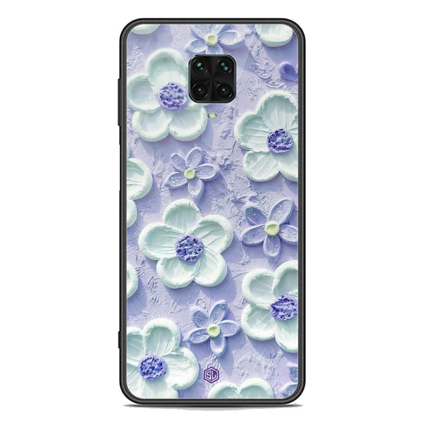 Floral Series Soft Phone Case - Premium Glass Case - Design 4 - Xiaomi Redmi Note 9 Pro