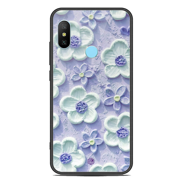 Floral Series Soft Phone Case - Premium Glass Case - Design 4 - Xiaomi Redmi Note 6