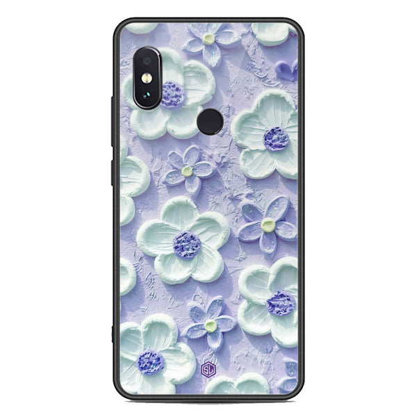 Floral Series Soft Phone Case - Premium Glass Case - Design 4 - Xiaomi Redmi Note 5 Pro