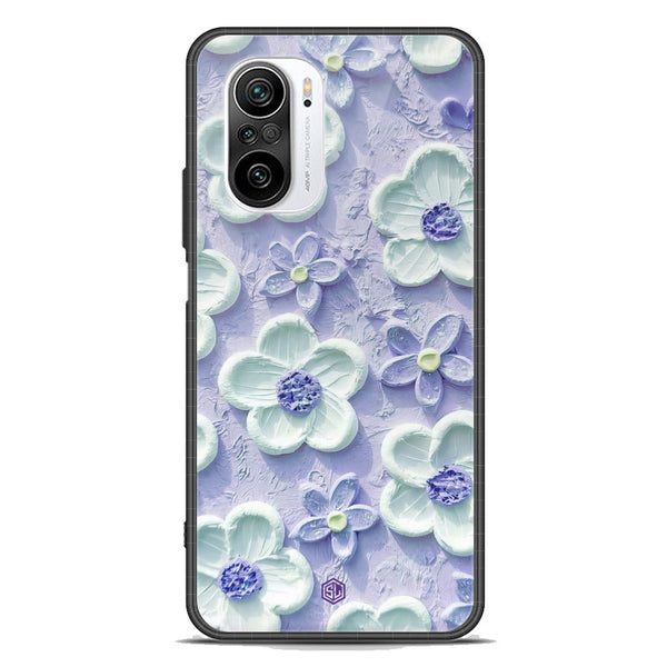 Floral Series Soft Phone Case - Premium Glass Case - Design 4 - Xiaomi Redmi K40 Pro