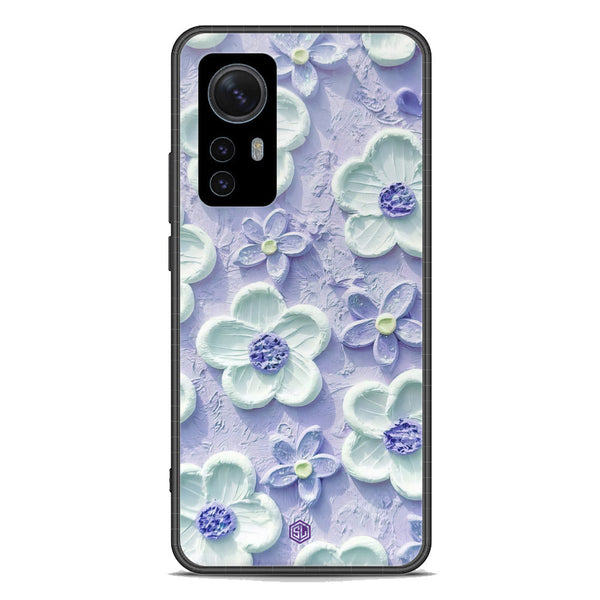 Floral Series Soft Phone Case - Premium Glass Case - Design 4 - Xiaomi 12