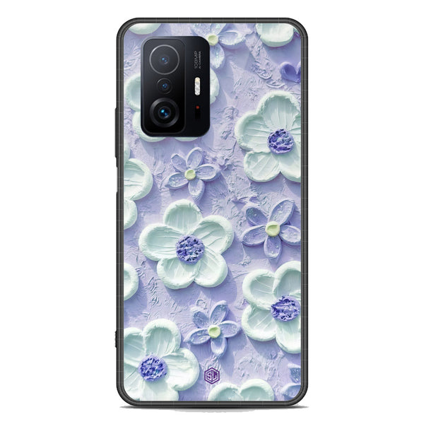 Floral Series Soft Phone Case - Premium Glass Case - Design 4 - Xiaomi 11T Pro