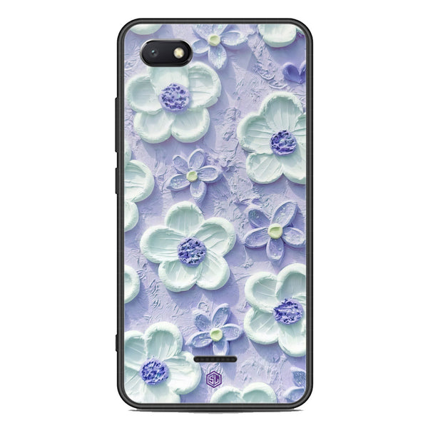 Floral Series Soft Phone Case - Premium Glass Case - Design 4 - Xiaomi Redmi 6A