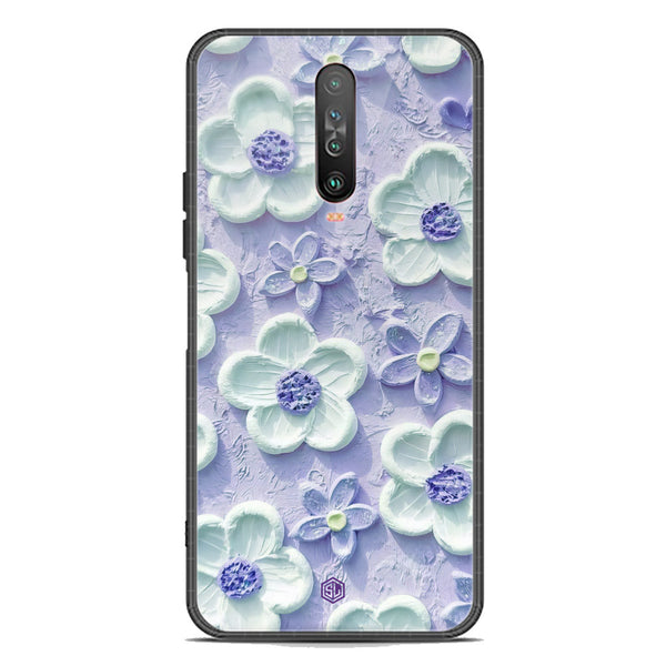 Floral Series Soft Phone Case - Premium Glass Case - Design 4 - Xiaomi Poco X2