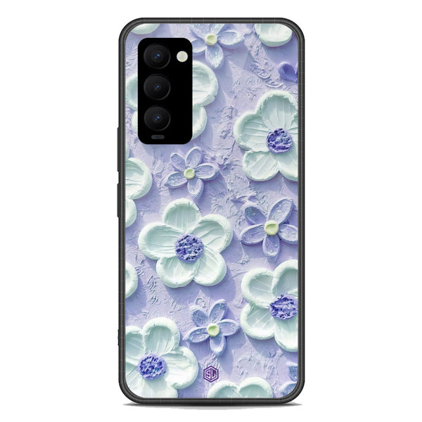 Floral Series Soft Phone Case - Premium Glass Case - Design 4 - Tecno Camon 18T