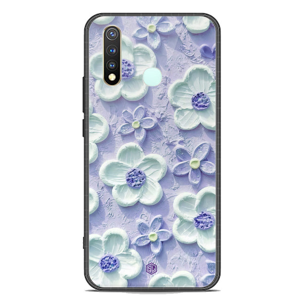 Floral Series Soft Phone Case - Premium Glass Case - Design 4 - Vivo Y19