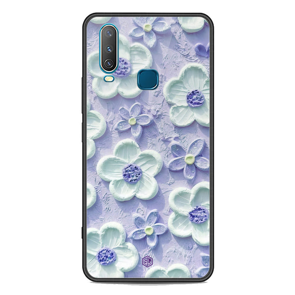 Floral Series Soft Phone Case - Premium Glass Case - Design 4 - Vivo Y12