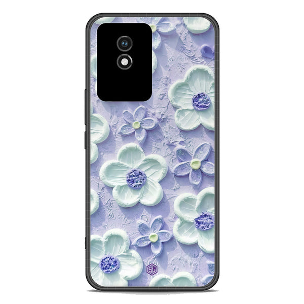 Floral Series Soft Phone Case - Premium Glass Case - Design 4 - Vivo Y11 2023