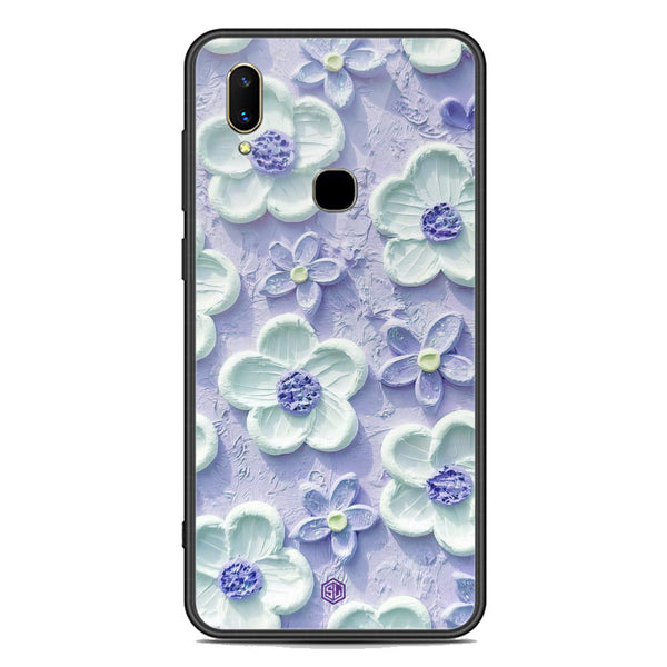 Floral Series Soft Phone Case - Premium Glass Case - Design 4 - Vivo V11