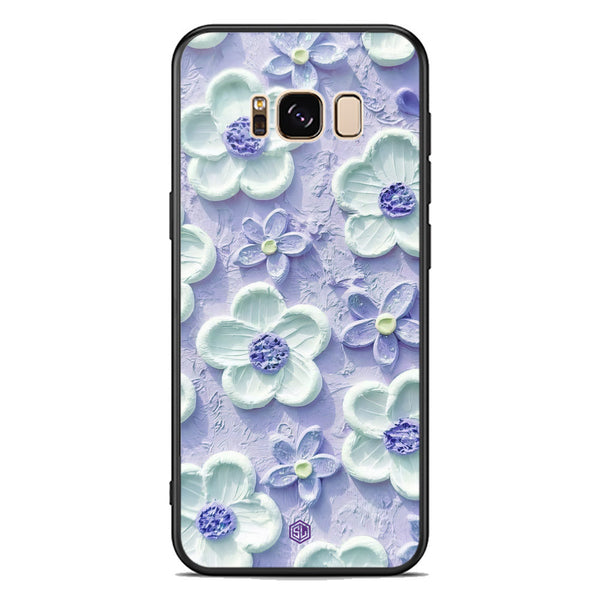 Floral Series Soft Phone Case - Premium Glass Case - Design 4 - Samsung Galaxy S8 Plus