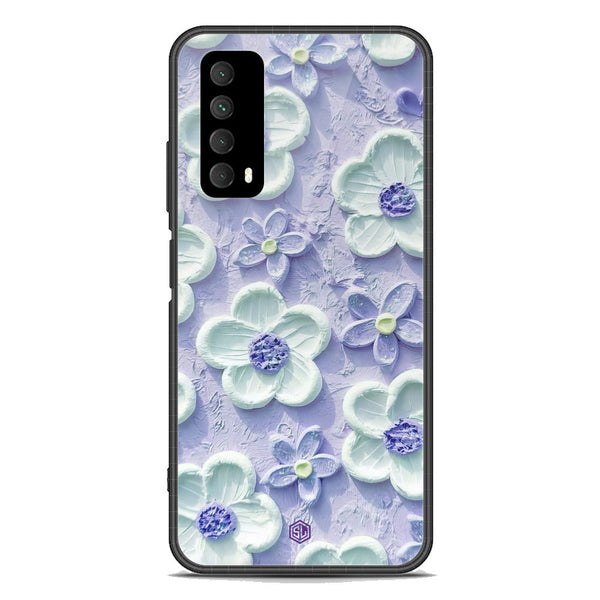 Floral Series Soft Phone Case - Premium Glass Case - Design 4 - Huawei Y7a