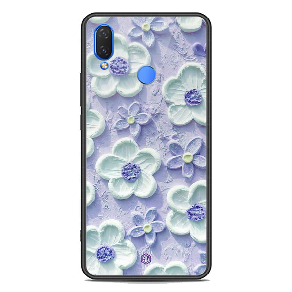 Floral Series Soft Phone Case - Premium Glass Case - Design 4 - Huawei Nova 3