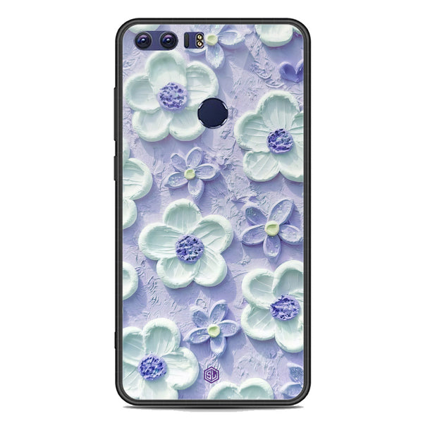 Floral Series Soft Phone Case - Premium Glass Case - Design 4 - Huawei Honor 8