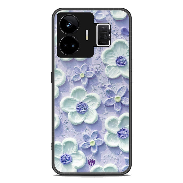 Floral Series Soft Phone Case - Premium Glass Case - Design 4 - Realme GT Neo 5