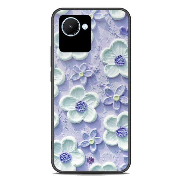 Floral Series Soft Phone Case - Premium Glass Case - Design 4 - Realme C30s