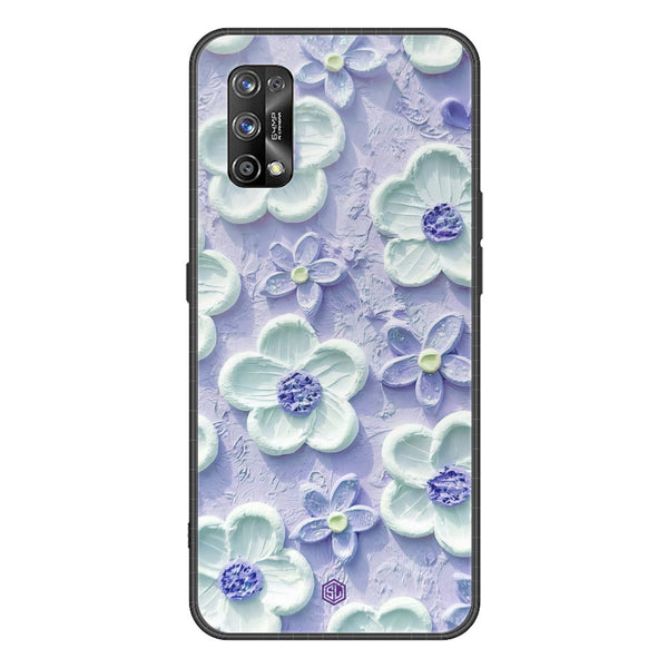 Floral Series Soft Phone Case - Premium Glass Case - Design 4 - Realme 7 Pro