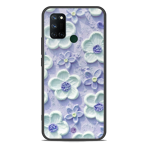 Floral Series Soft Phone Case - Premium Glass Case - Design 4 - Realme 7i