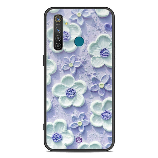 Floral Series Soft Phone Case - Premium Glass Case - Design 4 - Realme 5 Pro