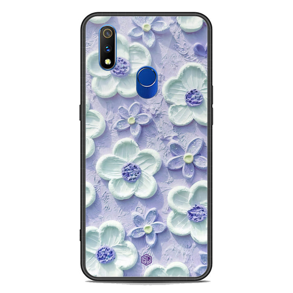 Floral Series Soft Phone Case - Premium Glass Case - Design 4 - Realme 3 Pro